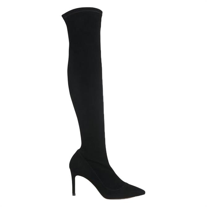 L.K. Bennett Blake Stretch Suede Above The Knee Boots
